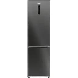 Холодильник Gorenje з нижн. мороз. камерою, 203х66х60см, 2 двері, 257(121)л, А+, Total NF, Зона св-ті, Інвертор, Зовн. Дисп, Wi-Fi, чорний