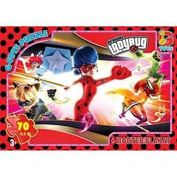 Дитячий пазл "Леді Баг" G-Toys LB1022 постер 70 елементів