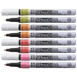 Маркер Pen-Touch Жовтий флуоресцентний тонкий (FINE) 1 мм Sakura
