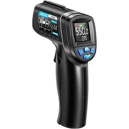 Термометр бесконтактный Aneng TH104 черный -50°C - 550°C ЖК-дисплей (29x30 мм) встроенный лазерный указатель 1xAA