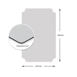 Дзеркало акрилове самоклеюче Sticker Wall 270 x 420 мм x 2 мм SW-00001520 - мініатюра 3