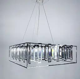 Підвісна арт-люстра в хромованому корпусі | Арт. CA 09 | Line F