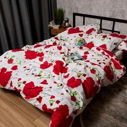 Комплект постільної білизни Moon&Star Бязь Gold Люкс Scarlet Romance Полуторний 143х210 наволочки 4х50х70 - мініатюра 5