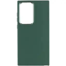 TPU чехол Epik Bonbon Metal Style для Samsung Galaxy S24 Ultra Зеленый / Army green