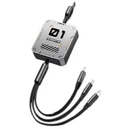 Кабель для зарядки 3 в 1 USB Type-C Micro USB и Lightning адаптер переходник тройной шнур