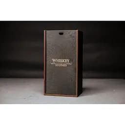 Подарунковий набір Whiskey Stones камені для віскі у дерев'яному пеналі 8 шт. + 2 склянки Bormioli Rocco Selecta + щипці + мішечок - мініатюра 5