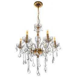 Люстра подвесная Brille хрустальная флористика E14 60W G (BCL-051S/5)