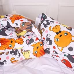 Ковдра MirSon антиалергенна зима Kids Time 20-0035 Colored kittens 140x205 см бавовна (2200009665165) - мініатюра 4