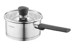 Ковш Ardesto Gemini, со стеклянной крышкой, нержавеющая сталь, 1,5 л (AR3615G)