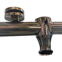 Двері в нішу Koer SR SD06-140x220-TR-01 прозоре скло Easy Clean 8 мм, хром KR5368, універсальні, прозорий, хром - мініатюра 6