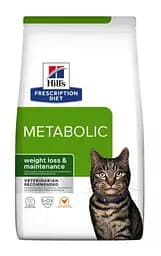 Сухой корм для снижение веса у кошек с птицей Hills PD Metabolic Feline 3 кг 605940