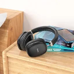 Навушники Hoco W35 Air Triumph BT headphones | BT5.3, AUX / TF, 45h | black - мініатюра 4