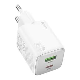 Сетевое зарядное устройство для Hoco N41 Almighty PD20W+QC3.0 charger(EU) Белый