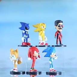 Набір Дитячих Ігрових фігурок Sonic the Hedgehog, Сонік і друзі, 6 шт - мініатюра 4