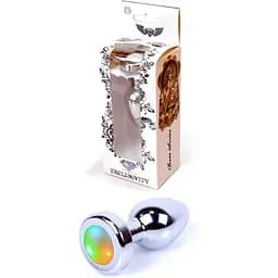Анальная пробка Boss Of Toys Boss Series - Jewellery Plug Disco Flashlight S, BS6400007, Серебристый