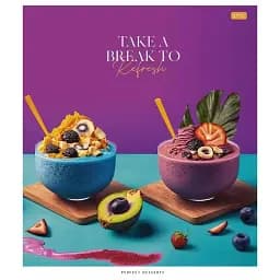 Тетрадь общая Школярик Juicy world 048-3281L-1 в линию 48 листов