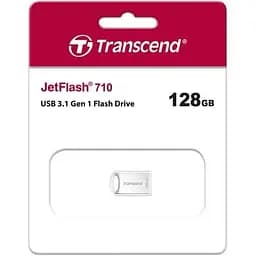 USB флеш накопичувач Transcend 128GB JetFlash 710 Silver USB 3.0 (TS128GJF710S) - мініатюра 4