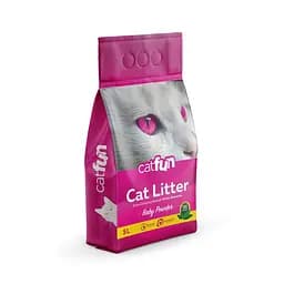 Наполнитель Catfun бентонитовый для для кошачьих туалетов ароматом детской присыпки 5 л
