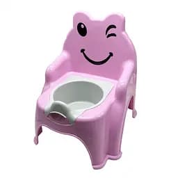 Дитячий горщик "Смайлик" Doloni 013317/01/11 світло-рожевий