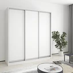 Шкаф-купе трехдверный MebelStar Стандарт AL 3ДСП 190x60x240 см Аляска белый (MBS-1478)