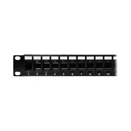 Патч-панель 24 порти Keystone NVC-P-16/24 19" 1U неекранована, з заднім організатором кабелю (73-00147) - мініатюра 4