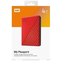 Зовнішній жорсткий диск Western Digital 4TB WD My Passport Red (WDBPKJ0040BRD-WESN) - мініатюра 6