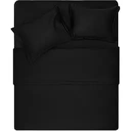 Набір постільної білизни 2,0сп Ardesto Mix&Match, підковдра 200х220см, 100% бавовна, сатин, чорний (ART2022SL)