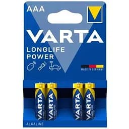 Батарейка Varta Longlife Power AAA(R3) blister 4 (4/40/200) (АРТ8945)