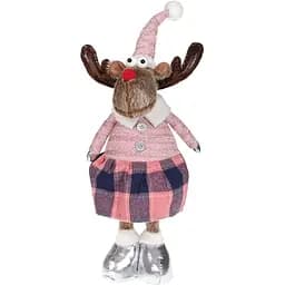 Мягкая игрушка Bona Лось в розовом, девочка 23х14х60 см (000265380)