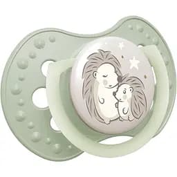 Пустушка LOVI Night&Day Girl Hedgehog силіконова динамічна 18+ міс. 2 шт. (22/931) - мініатюра 5