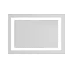 Дзеркало Volle Luna Cuadro прямокутне 70x100 см, з підсвічуванням по контуру, без вимикача хром 1648.53131700, Хром