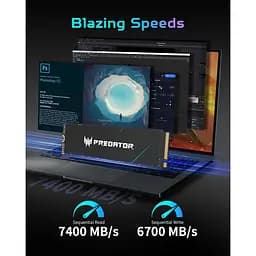 Накопичувач SSD Acer Predator m.2 NVMe 4TB GM7000 PCI Express 4.0 x4 (BL.9BWWR.107) - мініатюра 5