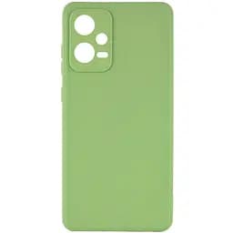 Силиконовый чехол Candy Full Camera для Xiaomi Poco X5 5G / Note 12 5G Фисташковый