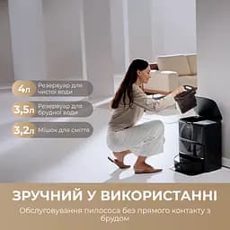 Робот пилосос MOVA Z60 Ultra Roller Complete Black-EUA - мініатюра 13