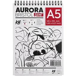 Альбом для рисунку на спіралі Aurora Portrait (Bristol) 180 г/м2 40 л білий