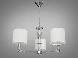 Современная люстра с абажурами на 3 лампы в классическом исполнении.