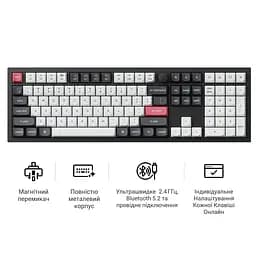 Клавіатура бездротова Keychron Q6 HE Magnetic Switch Black RGB (Q6H-M1-UA) - мініатюра 8