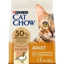 Сухой корм для кошек Cat Chow Adult с уткой 15 кг