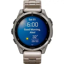 Смарт-годинник Garmin Fenix 8 AMOLED Sapphire 47mm Titanium with Vented Titanium Bracelet [010-02904-40] [115090] - мініатюра 2