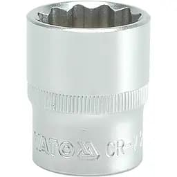 Головка торцева 12-гранна Yato квадрат 1/2" М= 23 мм L= 38 мм (YT-1285)