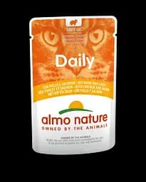 Вологий корм Almo Nature з куркою та лососем для котів (шматочки в желе) (70 гр.)