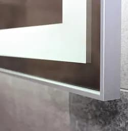 Дзеркало Dusel DE-M0061S1 Silver 75x100 см з годинником, Сірий - мініатюра 6