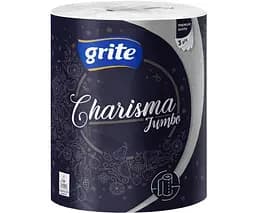 Grite, Charisma Jambo, 1 рул., Гріте Харизма, Рушники паперові, 3-шарові, 72 м, 245 аркушів, 290х240 мм