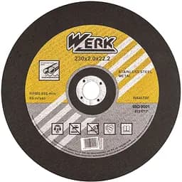 Круг відрізний по металу та нержавіючій сталі Werk 230х2.0х22.2 мм (WE201110/4131717)