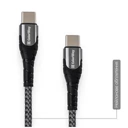 Дата кабель USB-C to USB-C 1.0m PD Fast Charging 65W 3А grey ColorWay (CW-CBPDCC040-GR) - мініатюра 9