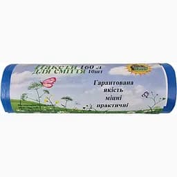 Сміттєві пакети Super Torba NEW LD 90х110 см 160 л 10 шт. сині
