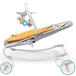 Шезлонг-качалка Kinderkraft Felio 2 Forest Yellow (5902533921102) - мініатюра 3