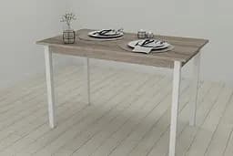 Стол кухонный Ferrum-decor Марио 75x120x70 Белый ДСП Сонома Трюфель 16мм (FRD-106327)