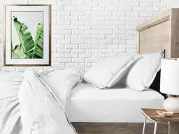 Комплект постільної білизни Cosas Snow CS4 Двоспальний білий (Ranfors_White_El160x30-White_180) - мініатюра 3