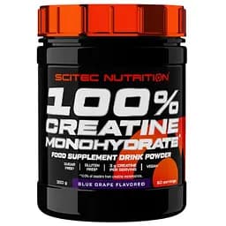 Креатин Scitec Nutrition 100% Creatine Monohydrate 300 г blue grape